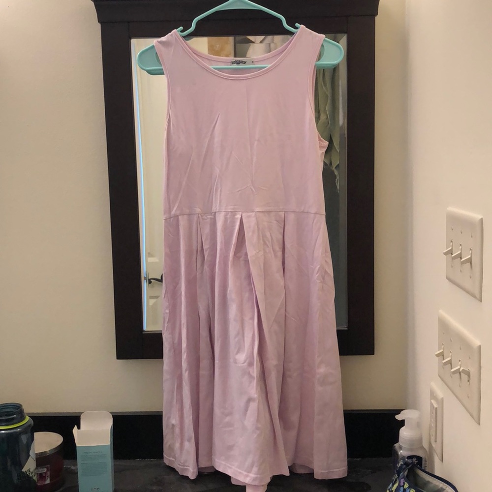 Lavender knee-length dress